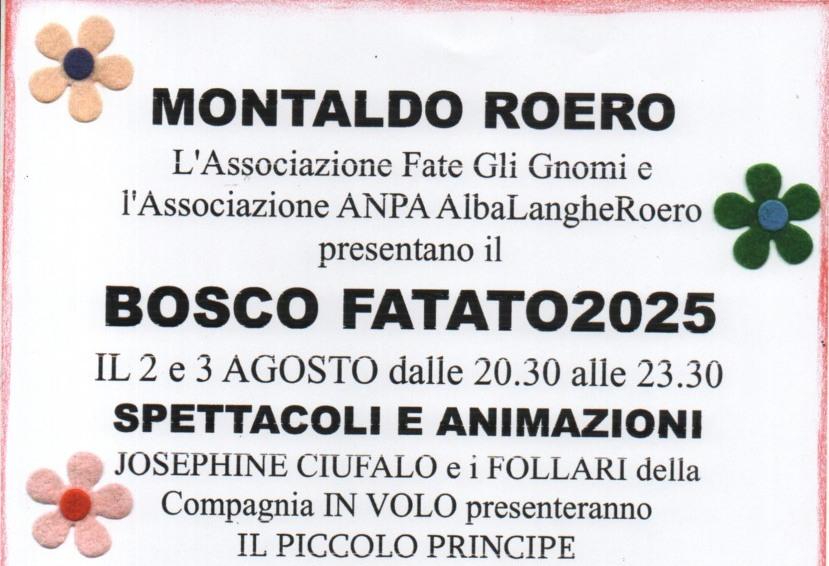 2 -3 agosto 2025 - Bosco Fatato a Montaldo Roero (Cn)