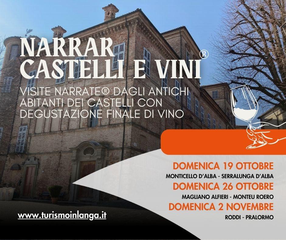 Narrar Castelli e Vini 2025 con Turismo in Langa / 19 e 26 ottobre e 2 novembre